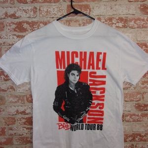 Vintage NWOT Michael Jackson World Tour 88 T-Shirt